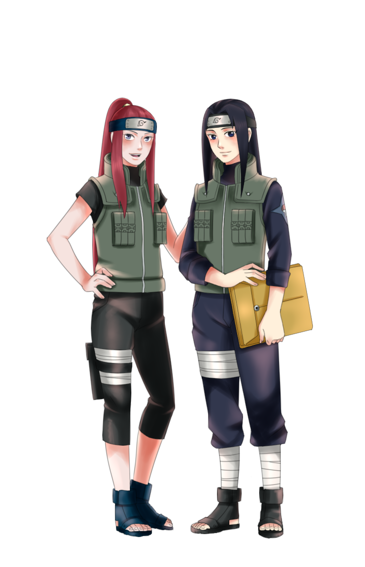 uzumaki kushina and uchiha mikoto (naruto) drawn by shi_gong