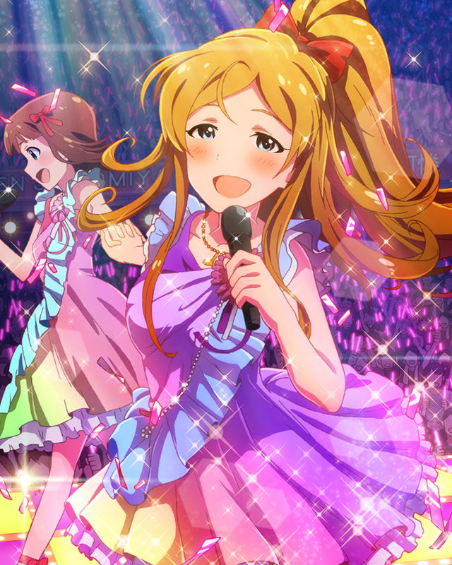 amami haruka and shinomiya karen (idolmaster and 1 more)