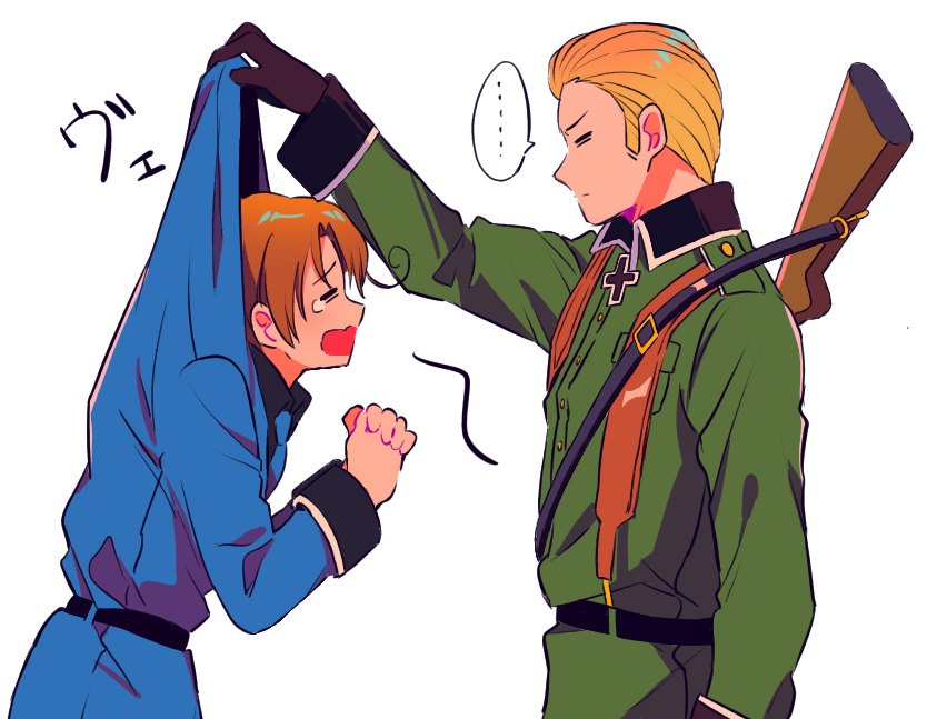 northern italy and germany (axis powers hetalia) drawn by sanamaru_(sana79261827)