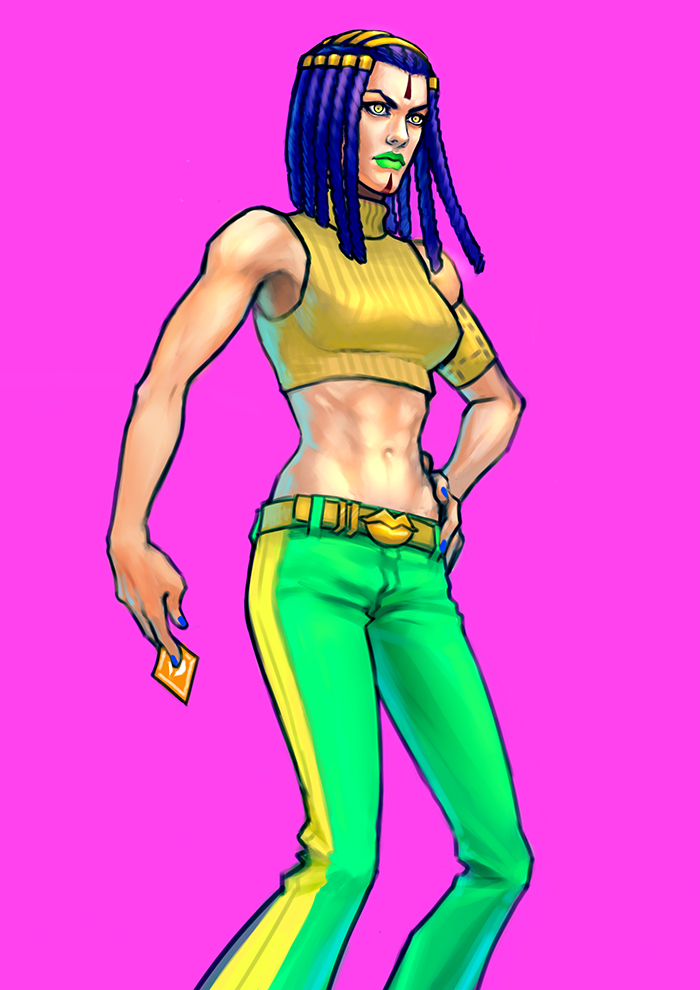 ermes costello (jojo no kimyou na bouken and 1 more) drawn by ytsuken