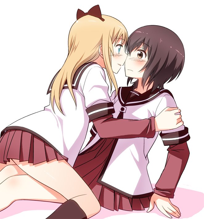 toshinou kyouko and funami yui (yuruyuri) drawn by umekichi