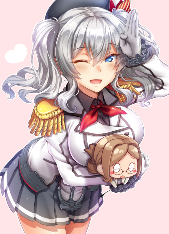 kashima and katori (kantai collection) drawn by okitakung