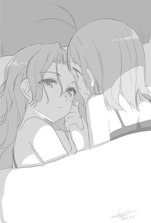 naka and jintsuu (kantai collection) drawn by koruri