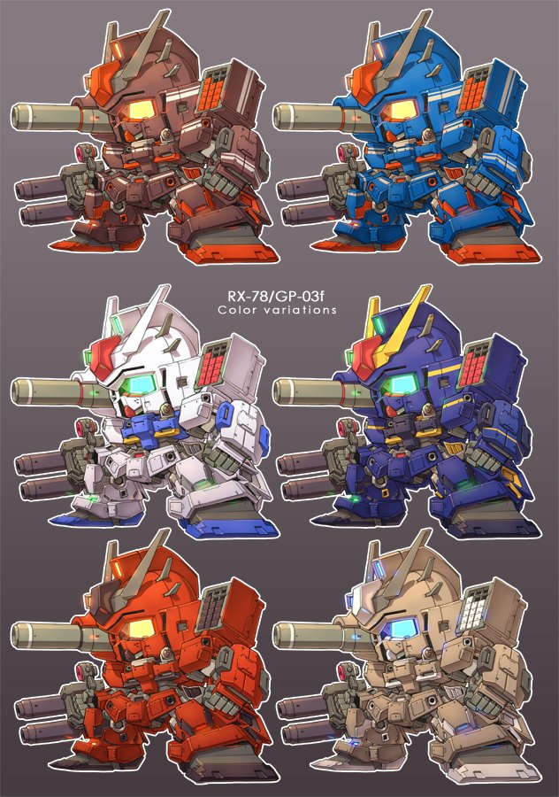 gundam gp-03 stamen (gundam and 2 more) drawn by susagane