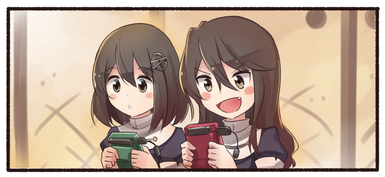 ashigara and haguro (kantai collection) drawn by ido_(teketeke)