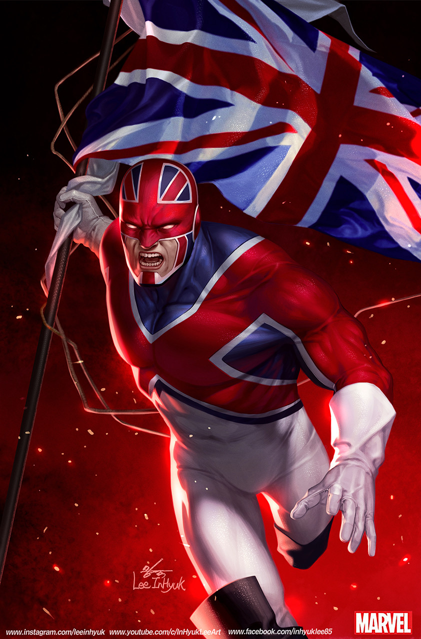 captain britain and brian braddock (marvel) drawn by in-hyuk_lee