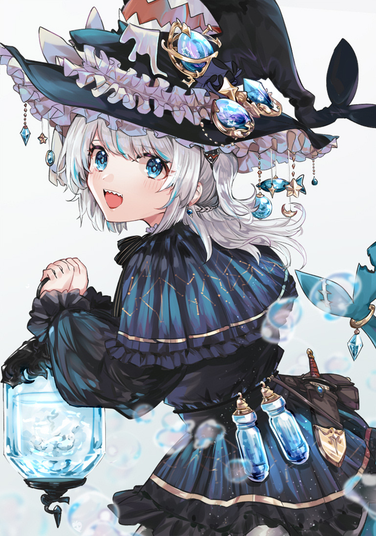 gawr gura (hololive and 1 more) drawn by appleseed_(appleseed_art)