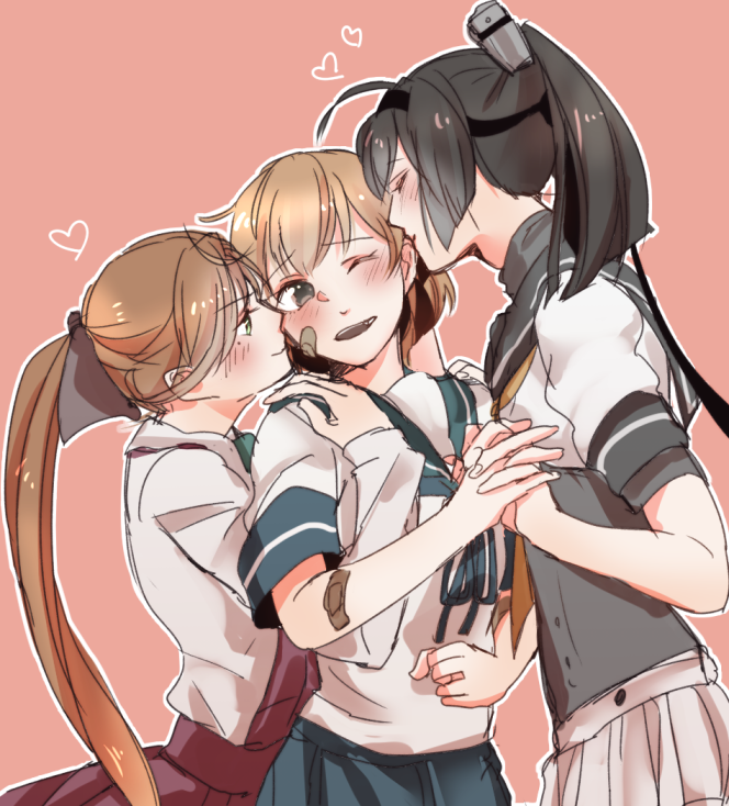 akigumo, oboro, and akizuki (kantai collection) drawn by nora/satou