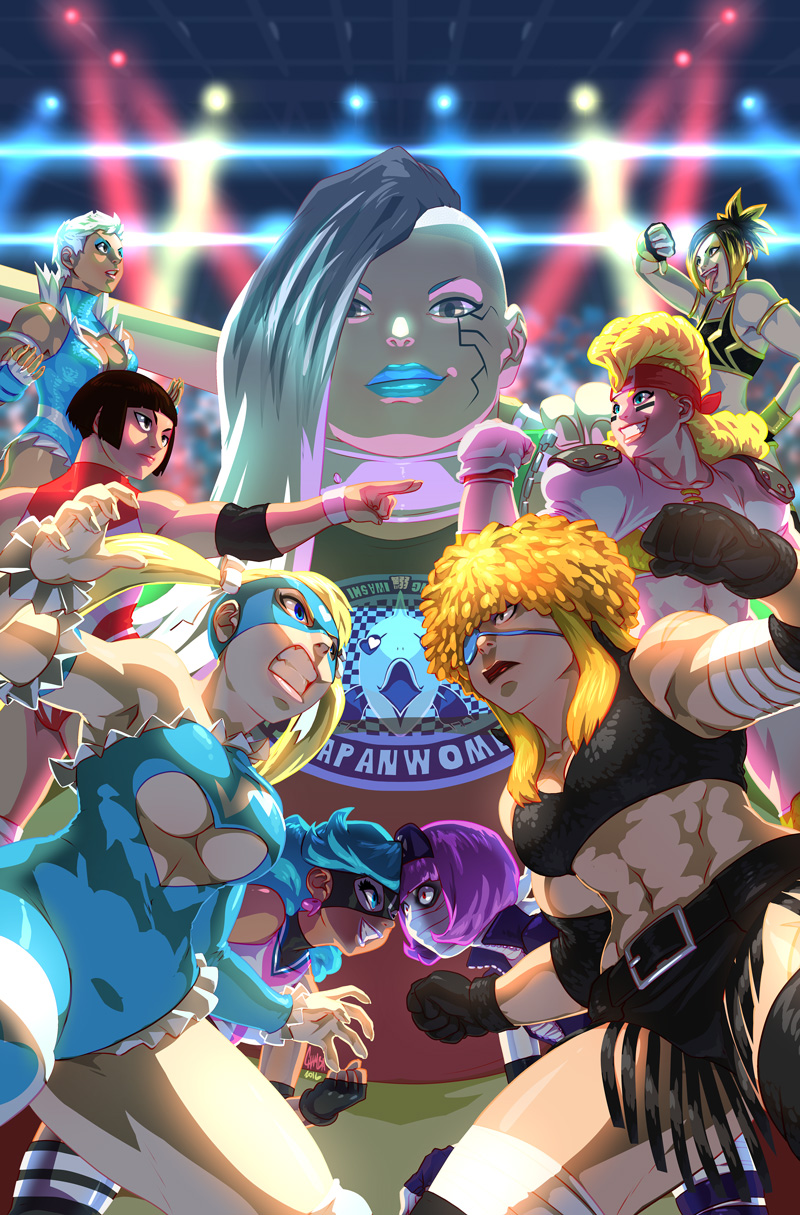 rainbow mika, yamato nadeshiko, harmageddon yoko, fuka, raika, and 4 more (street fighter and 1 more) drawn by chamba