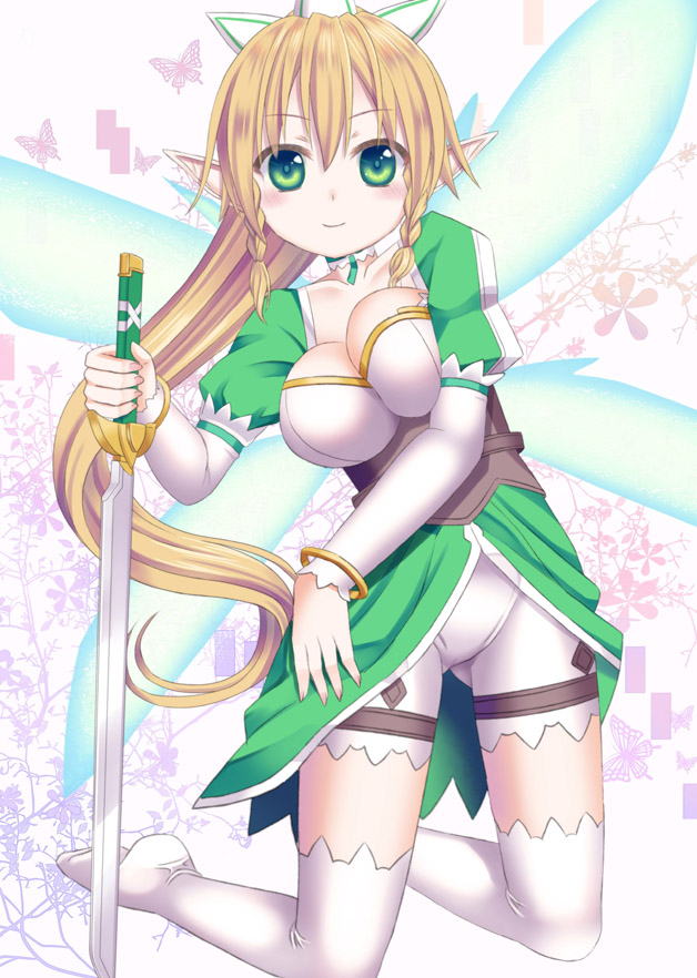 leafa (sword art online) drawn by tukino_neru