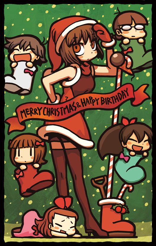 amami haruka, kikuchi makoto, minase iori, ganaha hibiki, hagiwara yukiho, and 1 more (idolmaster and 2 more) drawn by riyo_(lyomsnpmp)