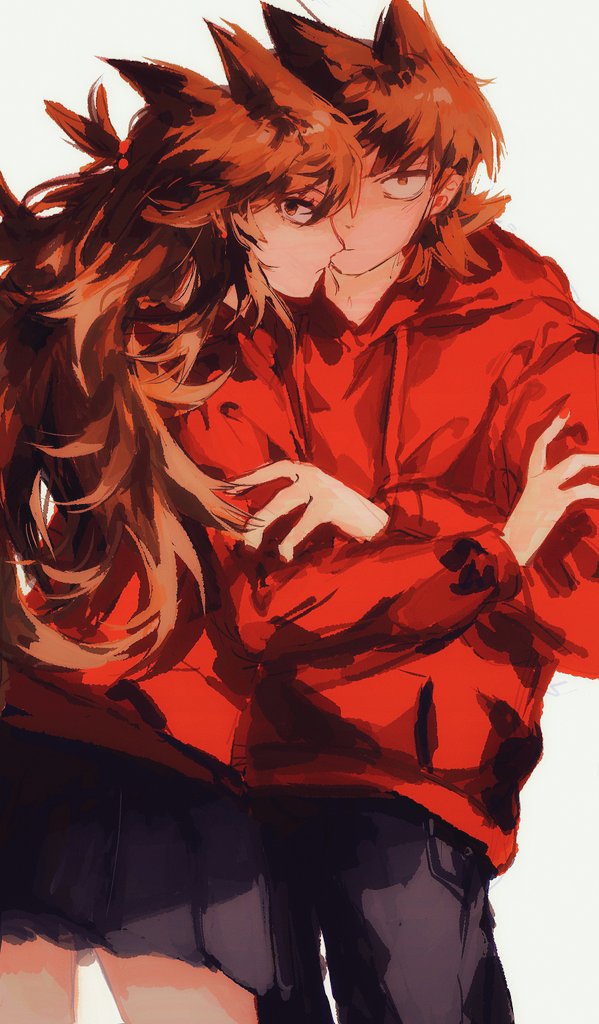 tord and tori (eddsworld) drawn by luobxd