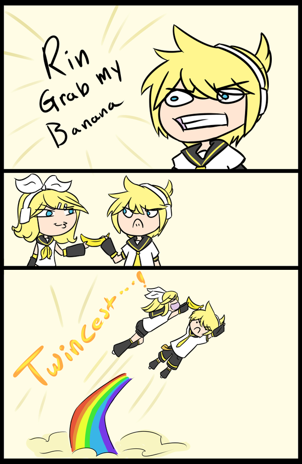 kagamine rin and kagamine len (vocaloid) drawn by anderpants