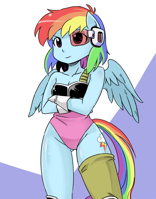 rainbow dash and seripa (dragon ball and 3 more) drawn by shepherd0821