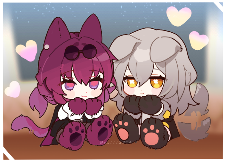 trailblazer, stelle, and kafka (honkai and 1 more) drawn by stlll3314