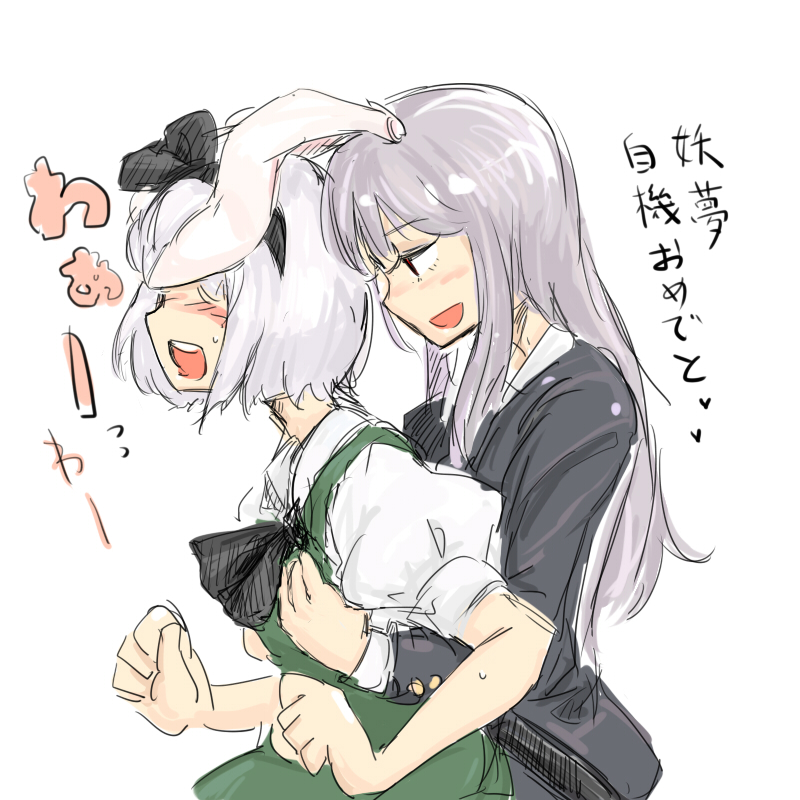 konpaku youmu and reisen udongein inaba (touhou) drawn by michael-x
