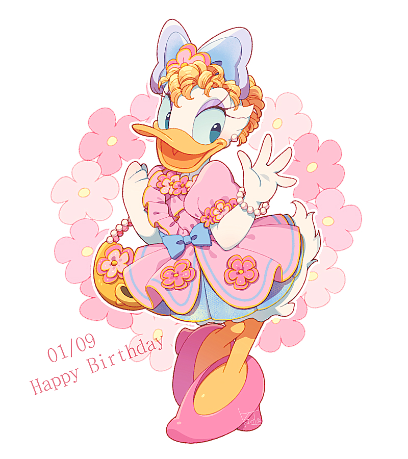daisy duck (mickey mouse & friends) drawn by kiri_futoshi
