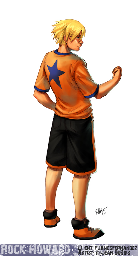 rock howard (fatal fury and 1 more) drawn by rejean_dubois