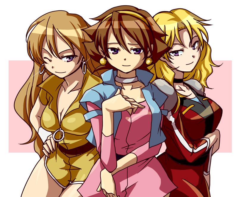 rain mikamura, angel omachi, remy shimada, and machiko valencia (gundam and 6 more) drawn by shirakawa_(whitemist)