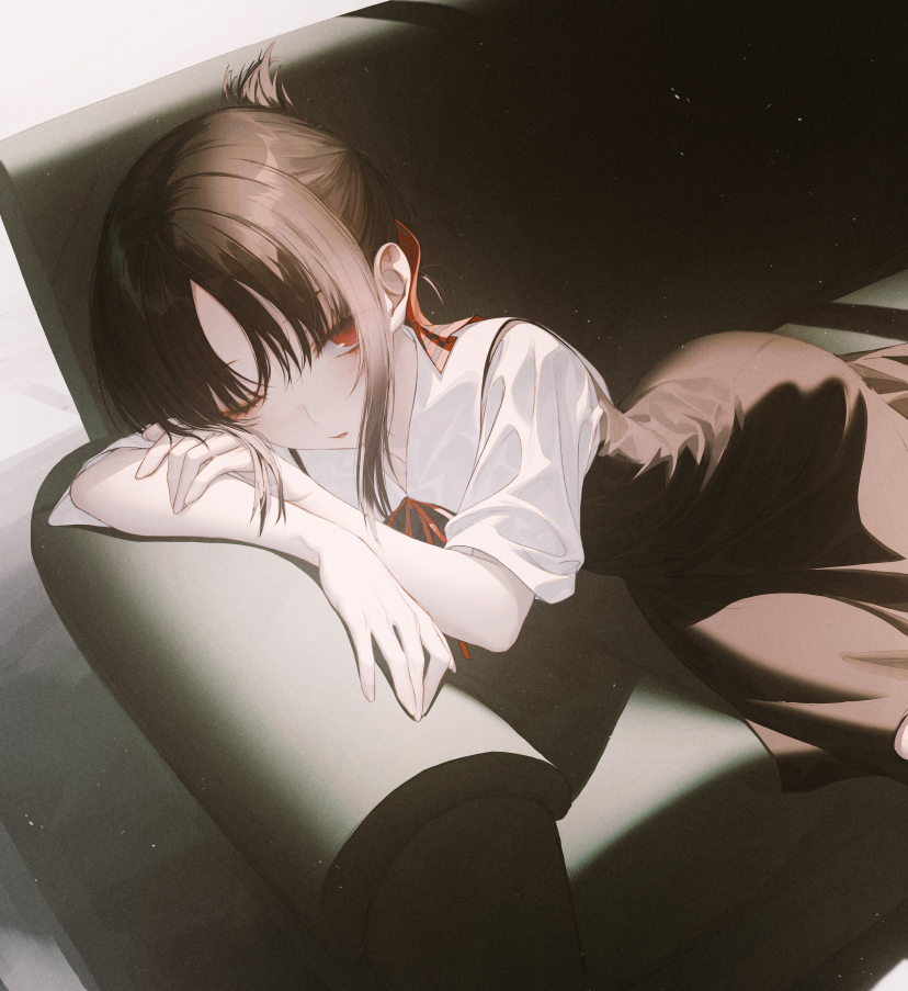shinomiya kaguya (kaguya-sama wa kokurasetai ~tensai-tachi no renai zunousen~) drawn by wanke