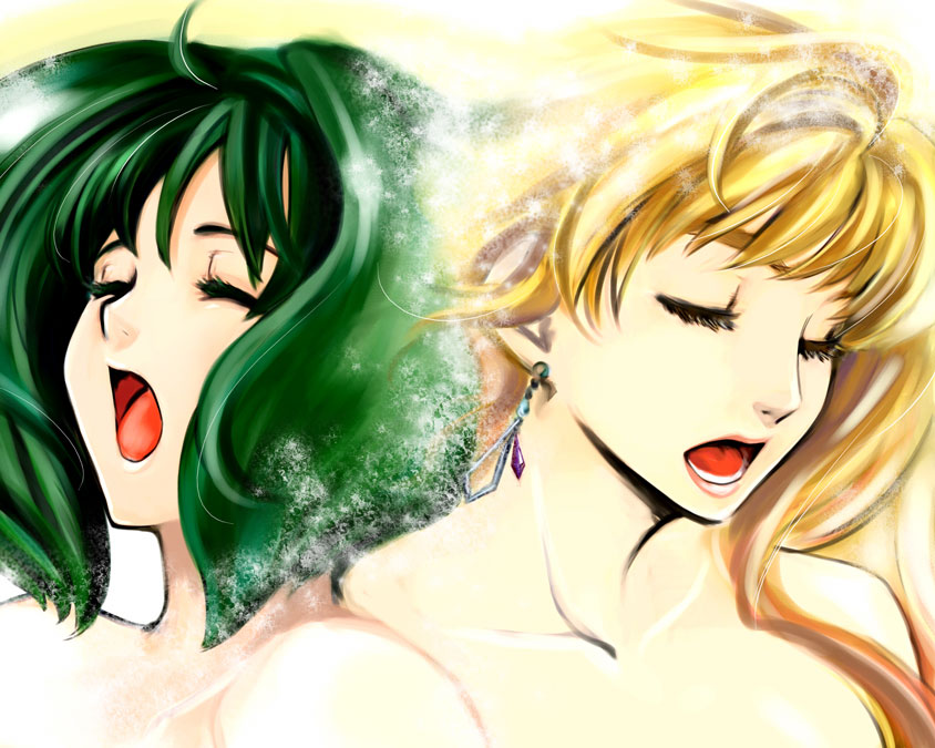 sheryl nome and ranka lee (macross and 1 more) drawn by doraeshi