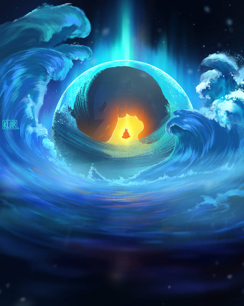 aang and appa (avatar legends and 1 more) drawn by kloir