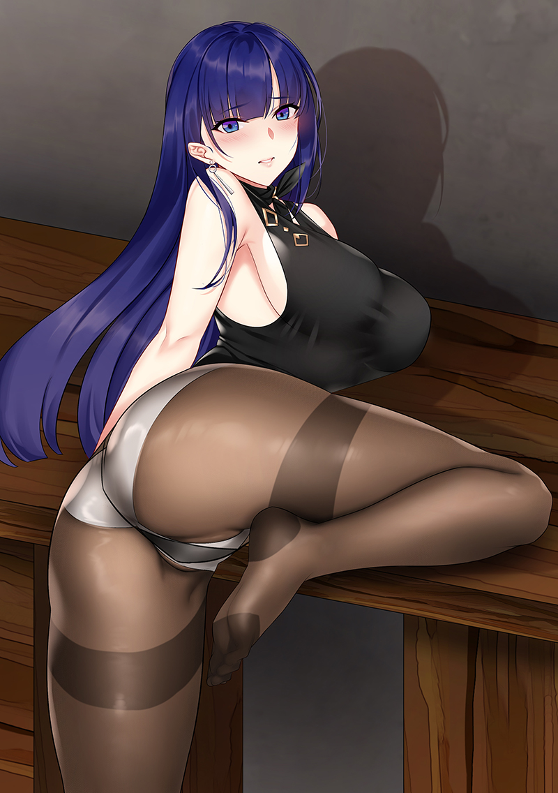 raiden mei (honkai and 1 more) drawn by jjanda