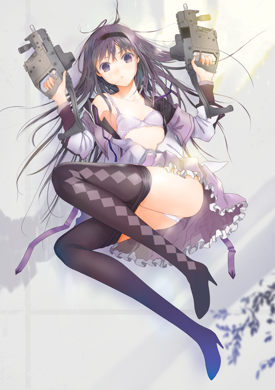 akemi homura (mahou shoujo madoka magica) drawn by fuyuno_haruaki