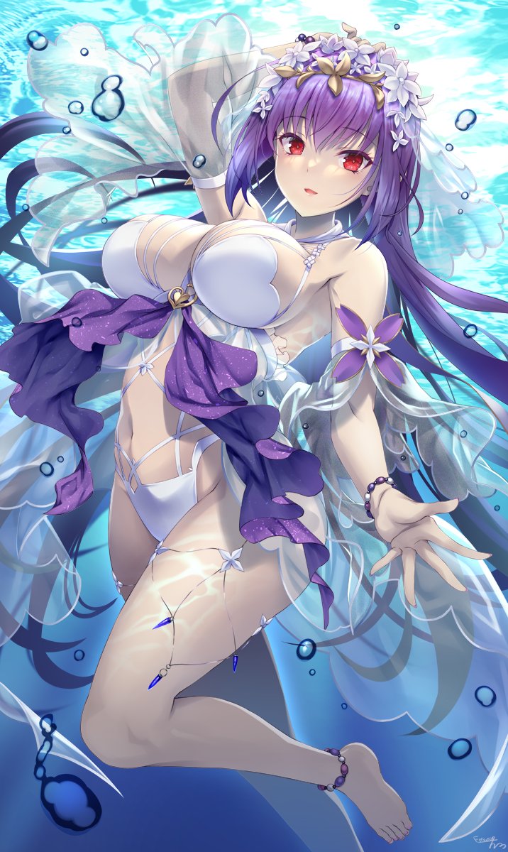 scathach and scathach skadi (fate and 1 more) drawn by emanon123