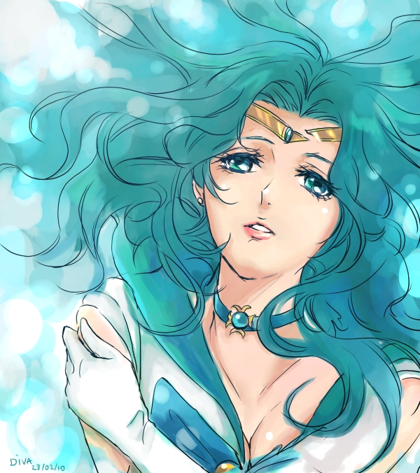 kaiou michiru and sailor neptune (bishoujo senshi sailor moon) drawn by lilaccu