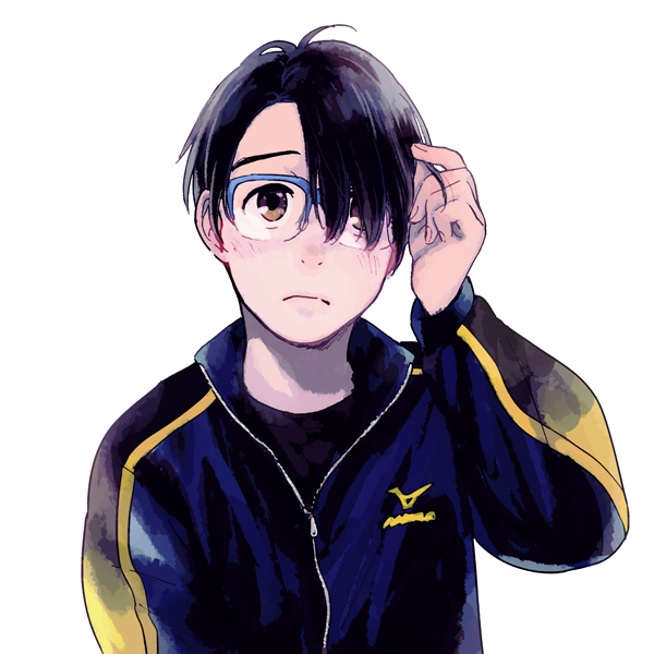 katsuki yuuri (yuri!!! on ice) drawn by youhe_hino