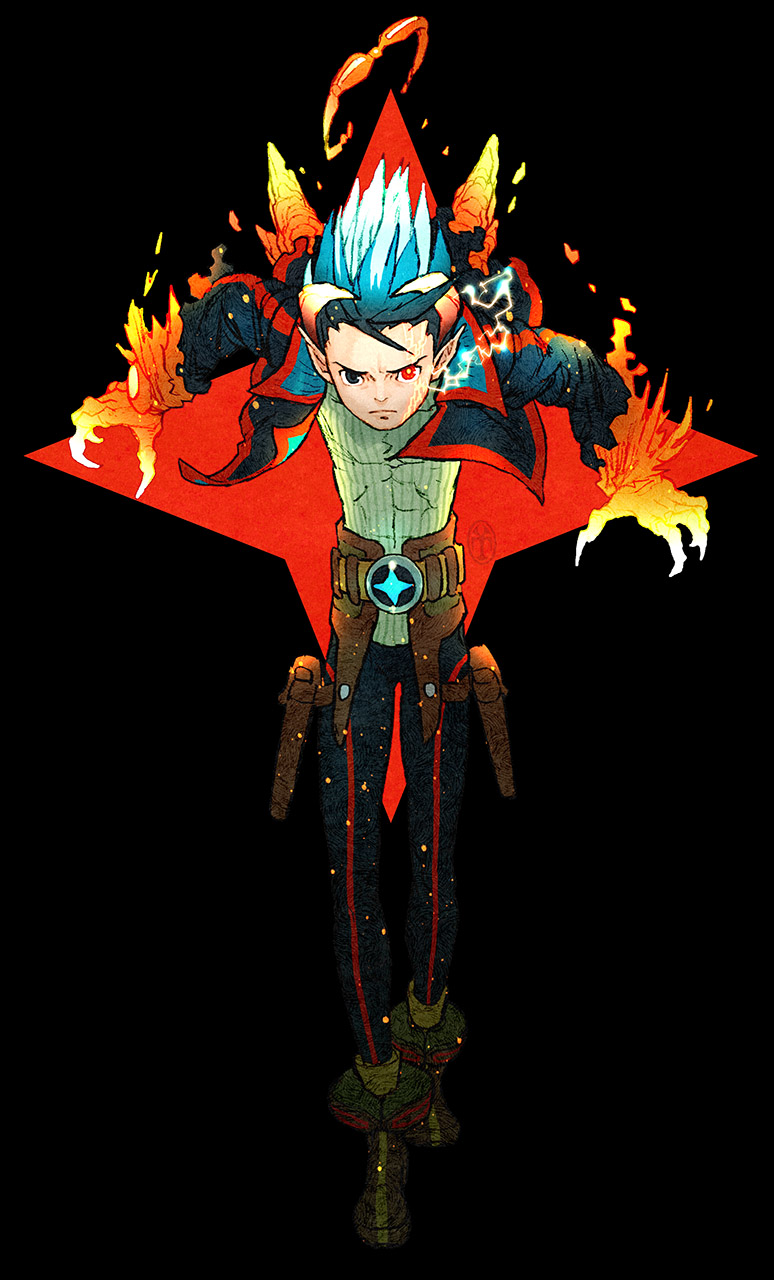 ryu (breath of fire and 1 more) drawn by yoshikawa_tatsuya