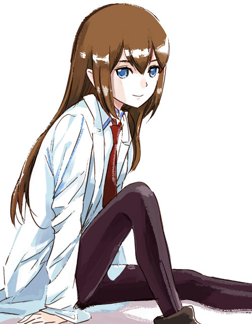 makise kurisu (science adventure and 1 more) drawn by aida_yuu