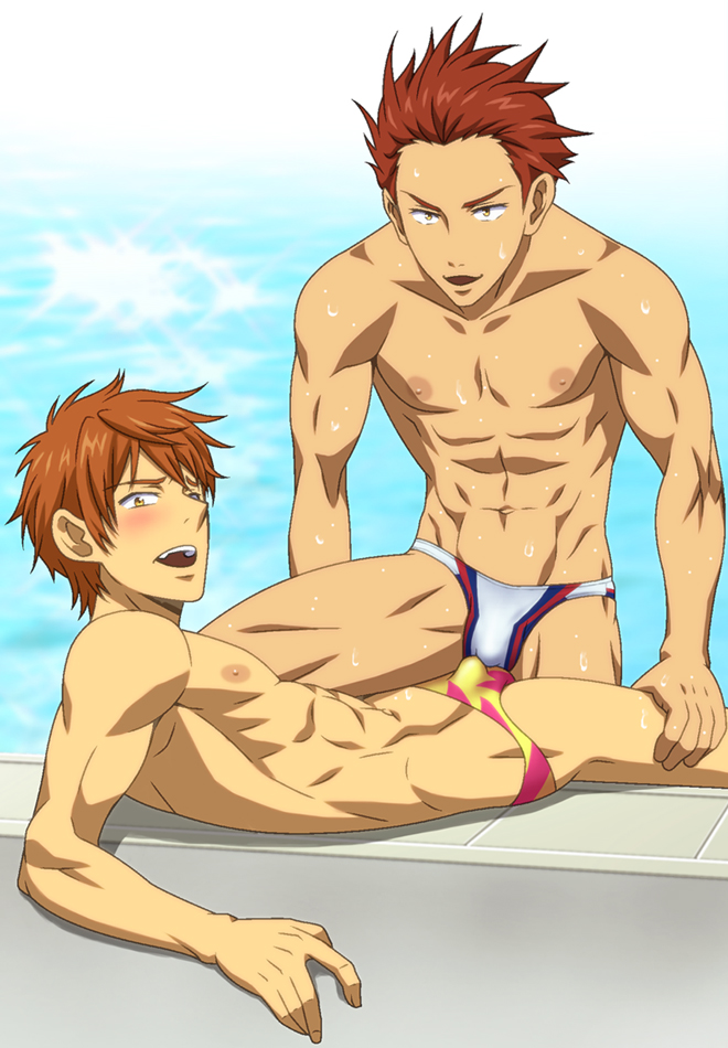 mikoshiba momotarou and mikoshiba seijuurou (free!) drawn by kawashita_yuryee