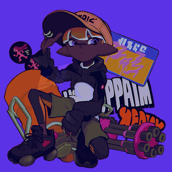 inkling player character and inkling boy (splatoon) drawn by imaikuy0