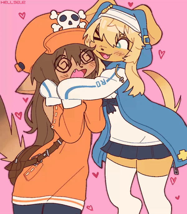 bridget and may (guilty gear and 1 more) drawn by hellseur