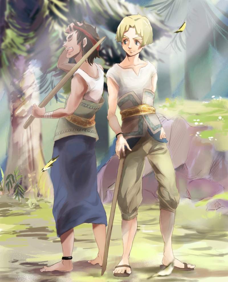 colin and talo (the legend of zelda and 1 more) drawn by haikibustu
