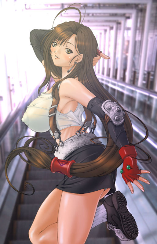 tifa lockhart (final fantasy and 1 more) drawn by fumizuki_misoka