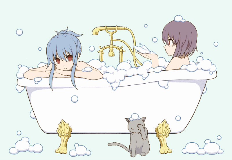 hinanawi tenshi and nagae iku (touhou) drawn by mozukusa