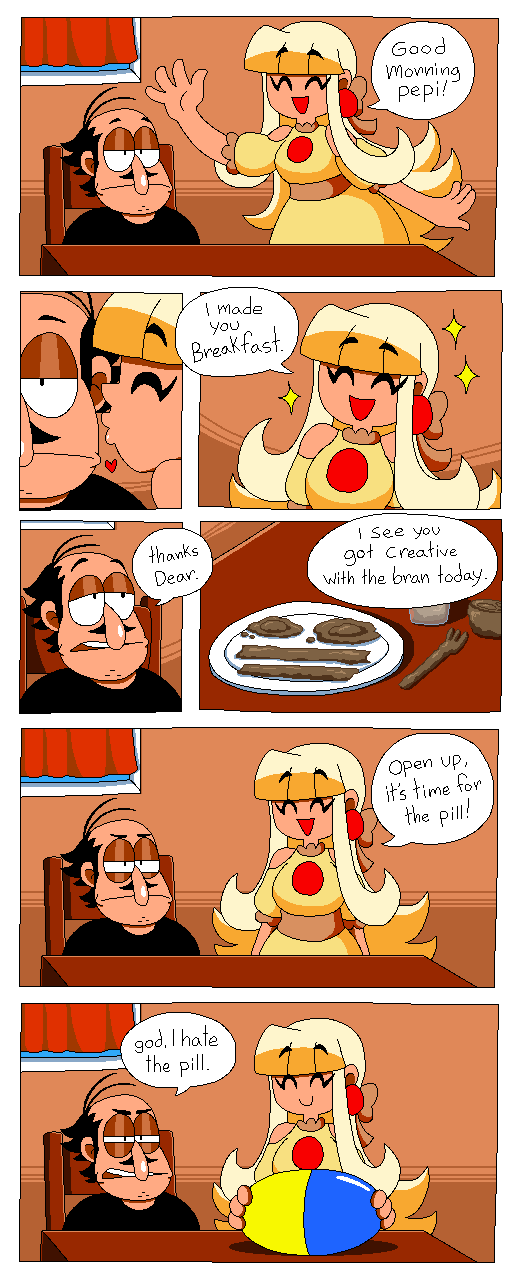 peppino spaghetti and pizza princess (original and 2 more) drawn by tinytoxicwaste101