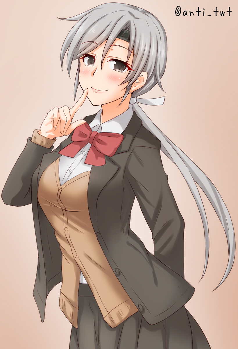 kumano, chitose, and kumano kai ni (kantai collection) drawn by anti_(untea9)