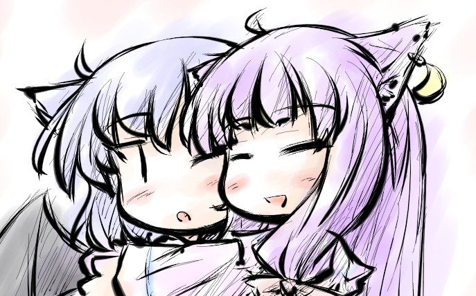remilia scarlet and patchouli knowledge (touhou) drawn by natsuki_(silent_selena)