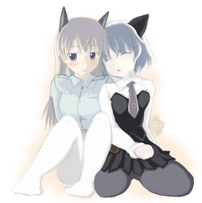 sanya v. litvyak and eila ilmatar juutilainen (world witches series and 1 more) drawn by mikepon_(ota_office)