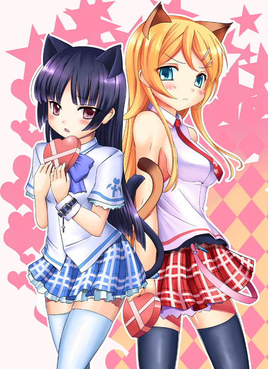 gokou ruri and kousaka kirino (ore no imouto ga konna ni kawaii wake ga nai) drawn by miyuki_rei