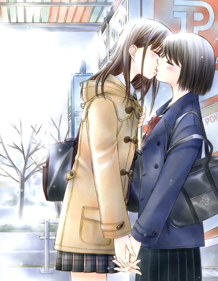 kobayashi nana and fujimori hitomi (kuchibiru tameiki sakurairo) drawn by morinaga_milk