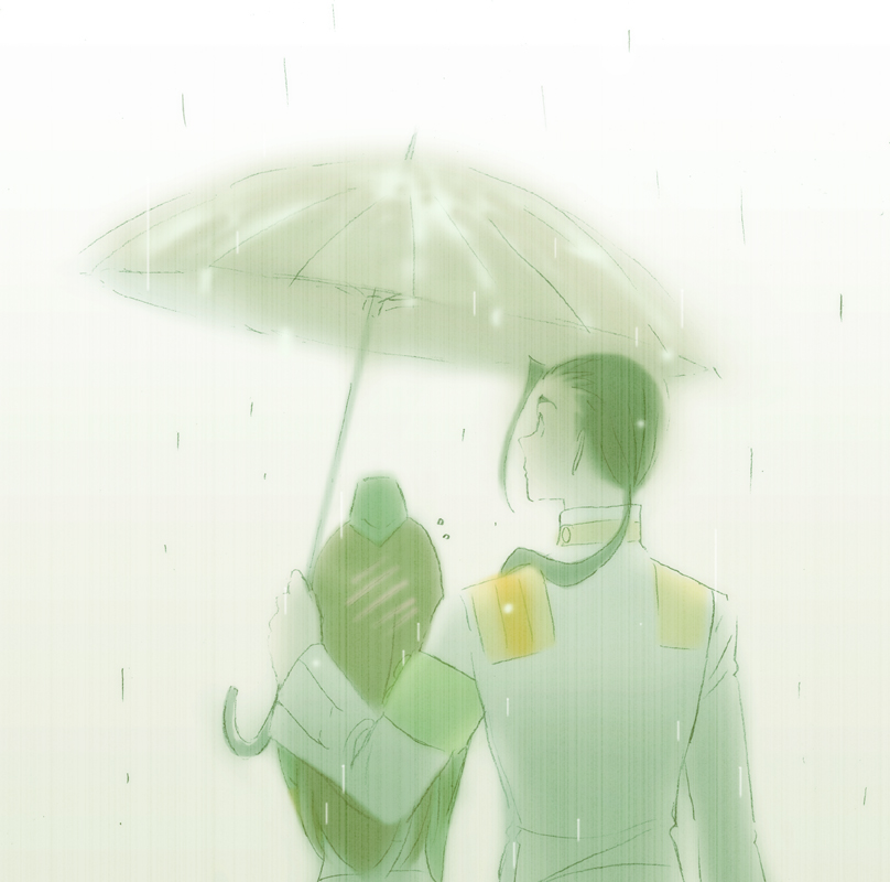 rossiu adai and kinon bachika (tengen toppa gurren lagann) drawn by haruta_(h-oh)