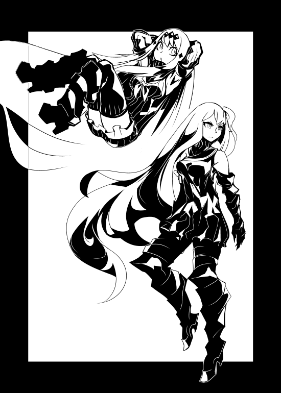 aircraft carrier oni and aircraft carrier water oni (kantai collection and 1 more) drawn by deel_(rkeg)
