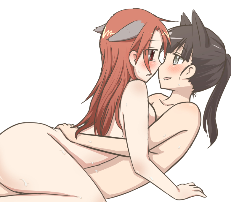 sakamoto mio and minna-dietlinde wilcke (world witches series and 1 more) drawn by jazu