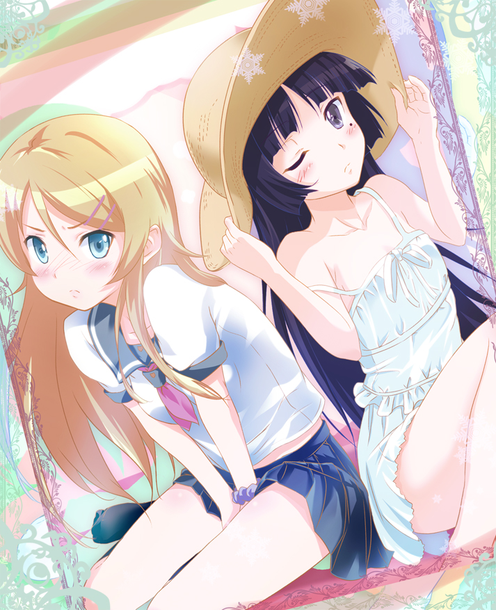 gokou ruri and kousaka kirino (ore no imouto ga konna ni kawaii wake ga nai) drawn by nisson