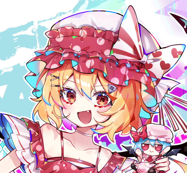 remilia scarlet and flandre scarlet (touhou and 1 more) drawn by sia_6767